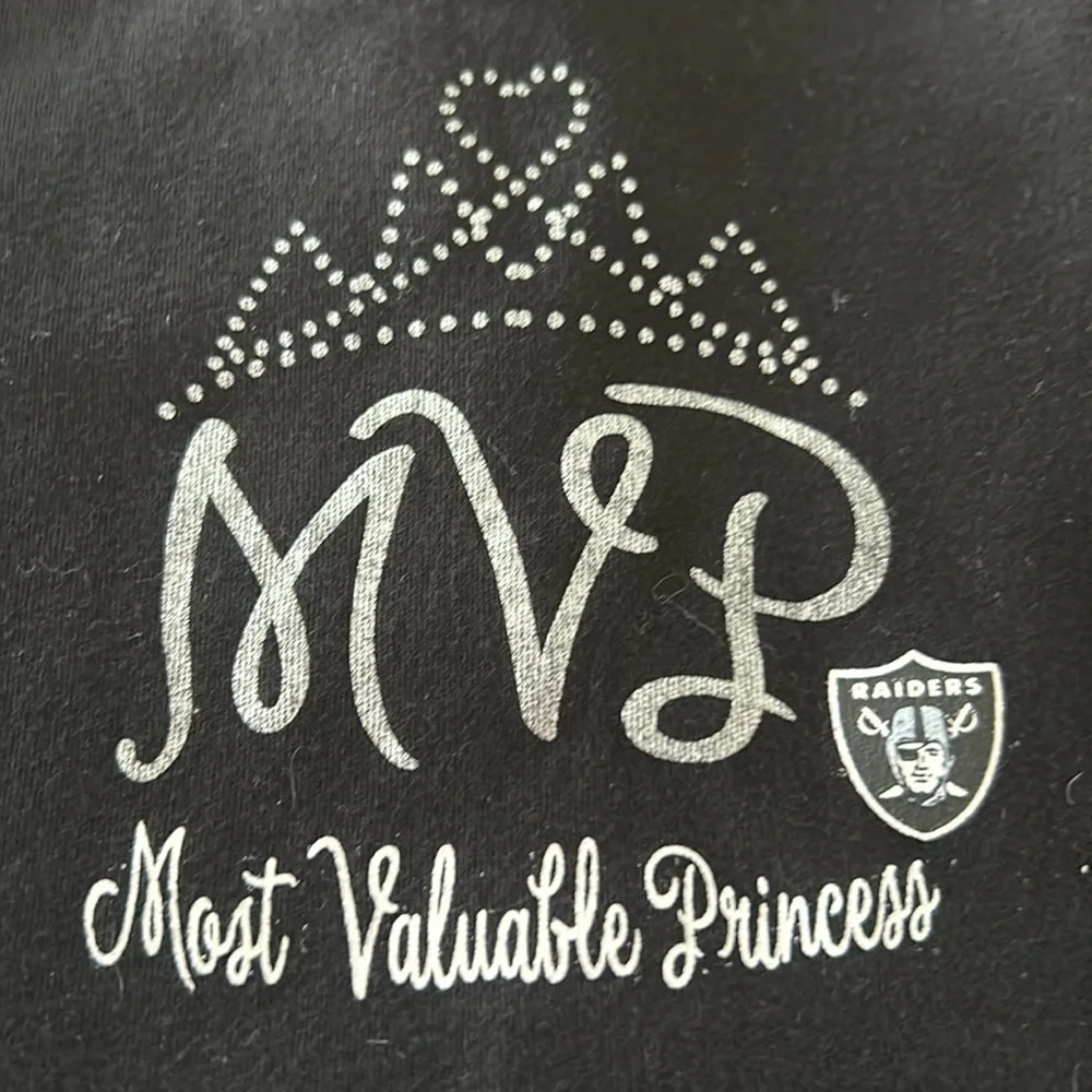 Baby Girls 24 month onesie dress raiders Oakland Vegas nfl football princess mvp